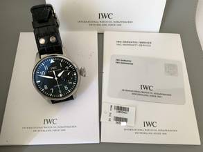 Thumbnail von IWC Große Fliegeruhr Big Pilot 46MM 7 Days date black dial Full Set Like NEW 2011’s </h1>