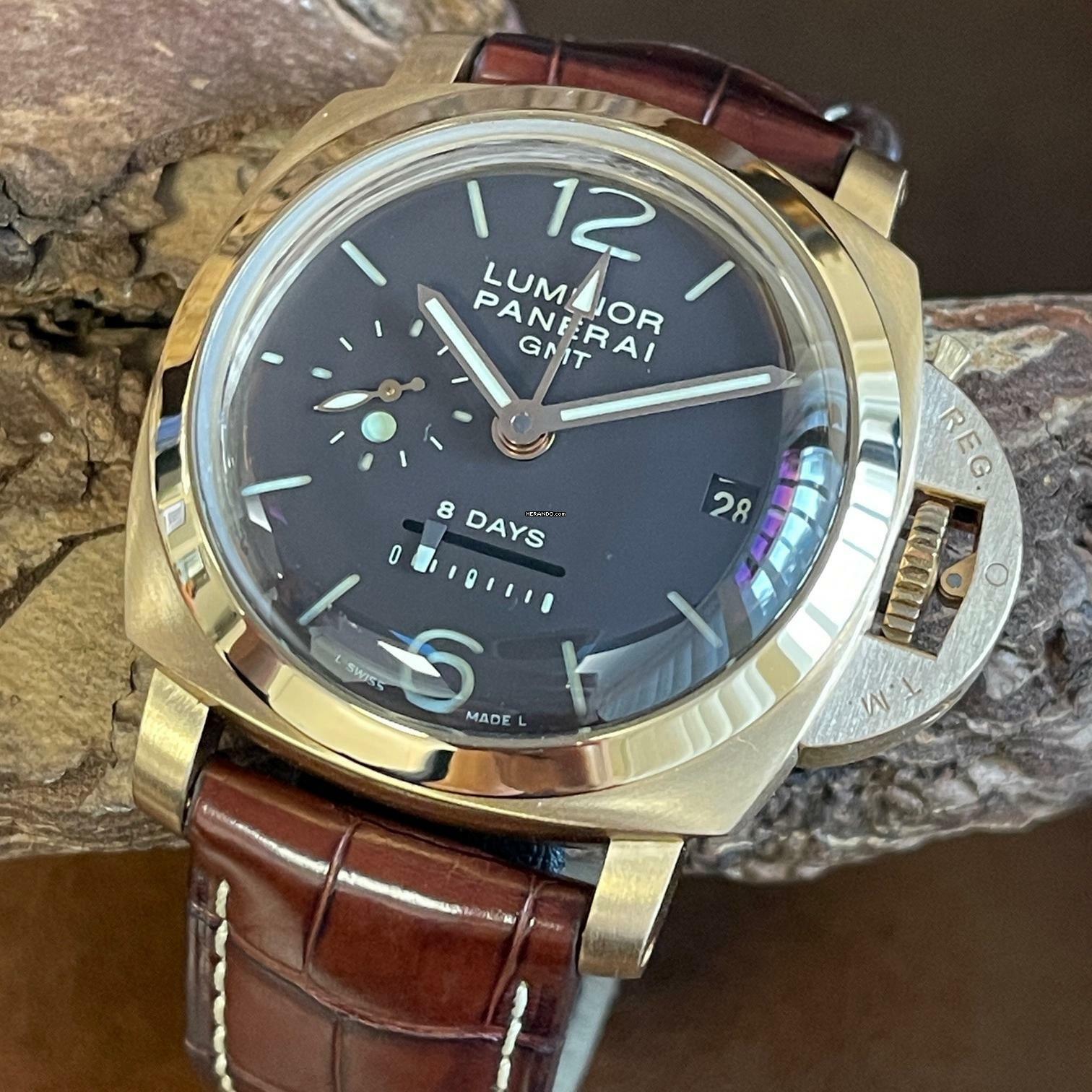 Panerai Luminor GMT 8 Tage - Oro Rosso - Ref. OP6716 </h1>