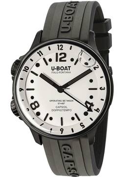  U-Boat 8889 Capsoil Doppiotempo DLC GMT Herrenuhr 45mm 10ATM 