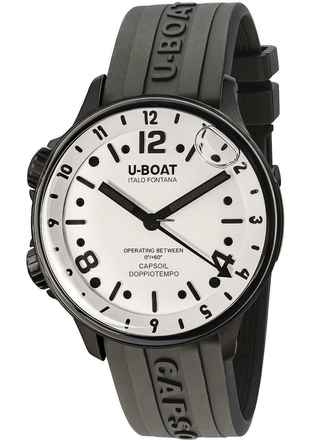  U-Boat 8889 Capsoil Doppiotempo DLC GMT Herrenuhr 45mm 10ATM 