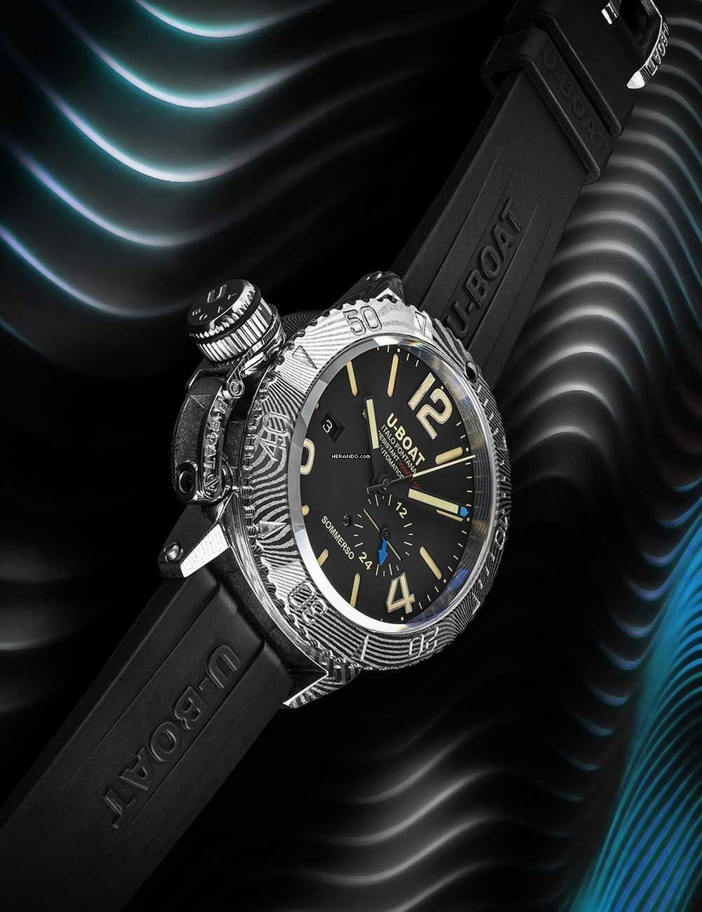 U-Boat 9999 Herrenuhr Sommerso Damascus Automatik 46mm 30ATM