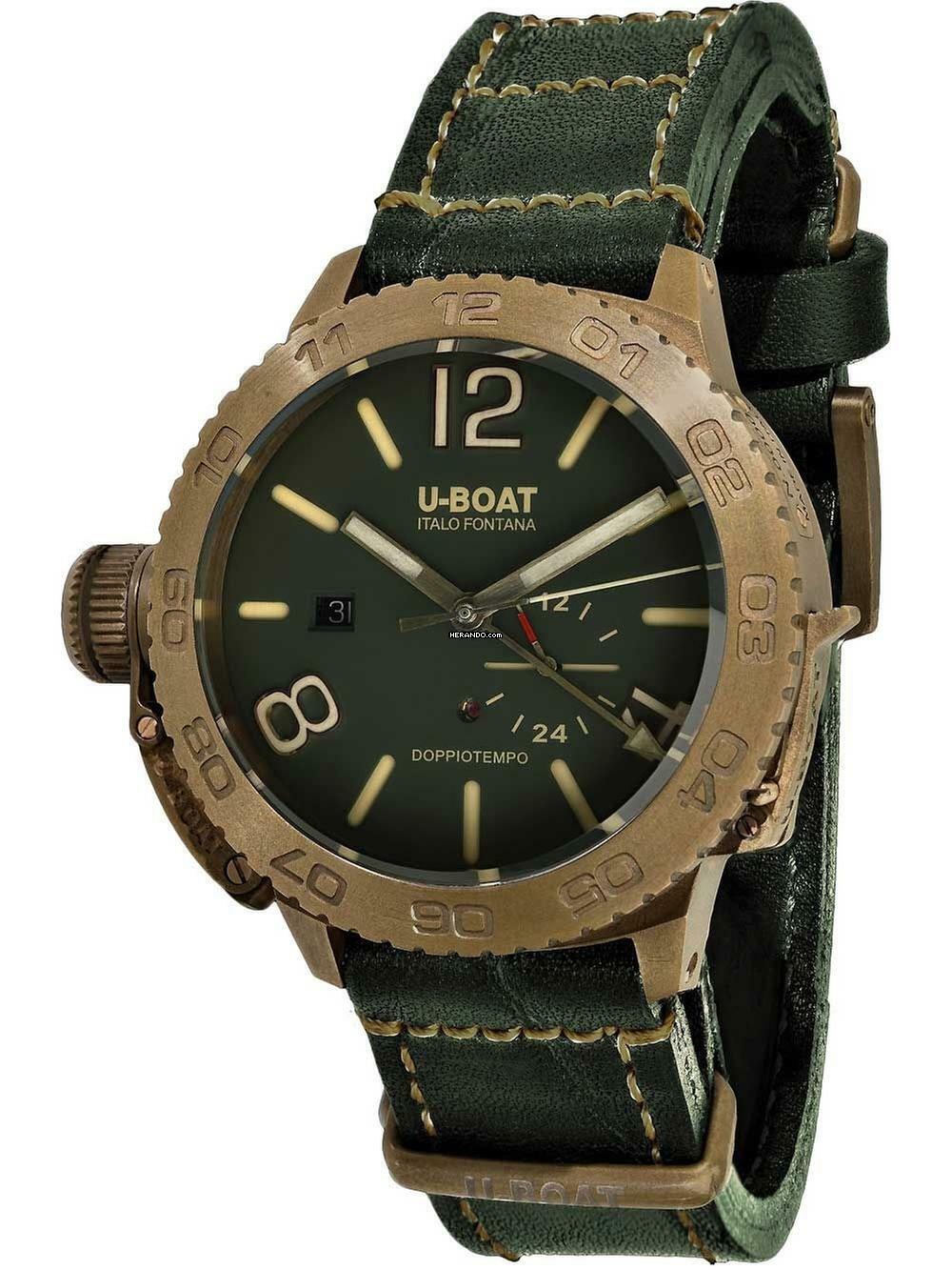 U-Boat 9088 Doppiotempo Bronze Automatik Herrenuhr 46mm 10ATM