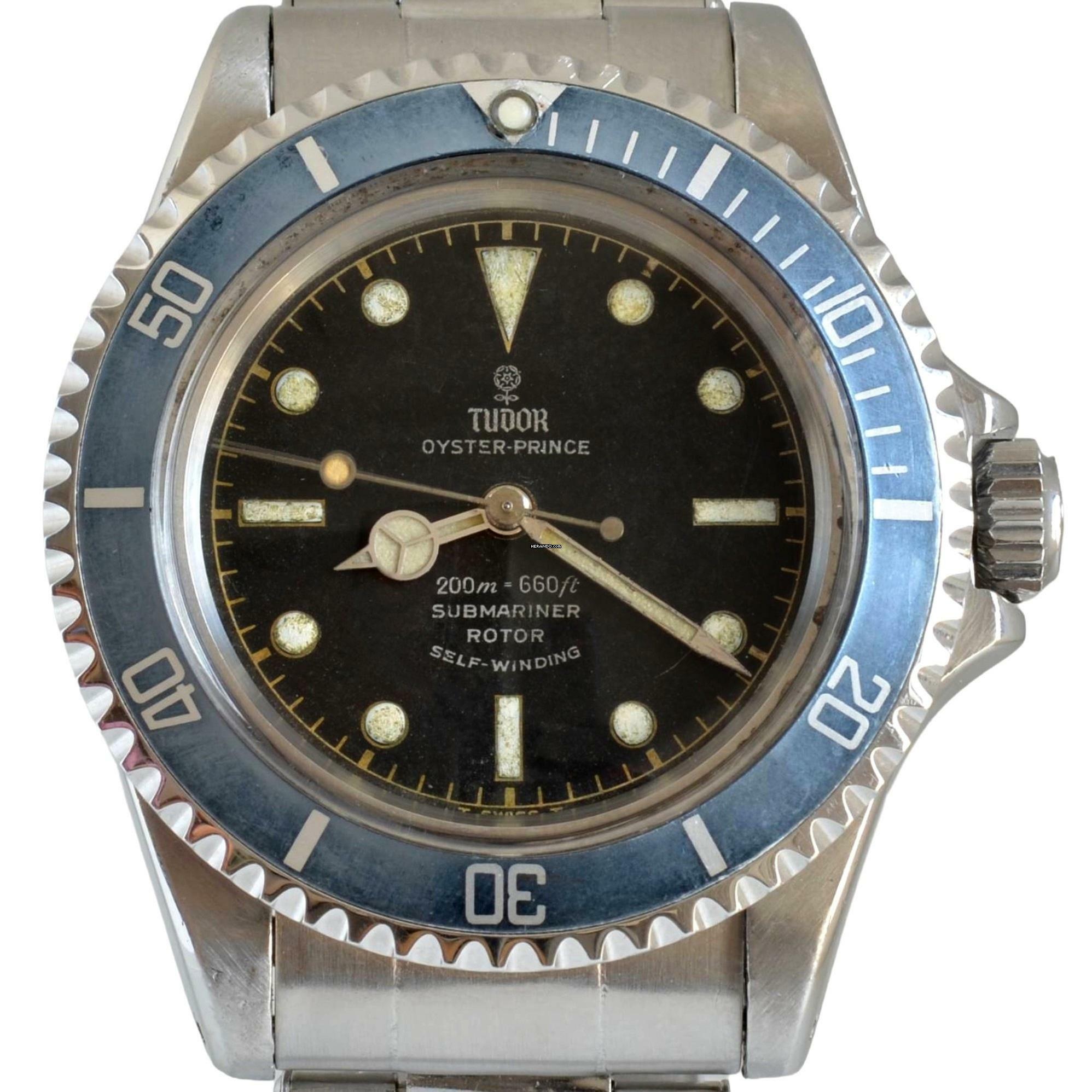 Tudor Submariner 7928 Rosellina tritium dial 1965