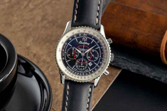  Breitling Montbrillant Chronograph Automatik Stahl Herrenuhr Ref. A41030 
