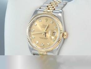 Thumbnail von Rolex Datejust 36 36mm 116233 2011 Diamanten Stahl Gelbgold 750 Automatik