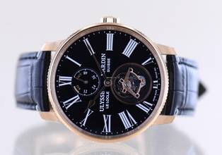 Thumbnail von Ulysse Nardin Marine Torpilleur Tourbillon 18K Rosé Gold Automatic Black Enamel Limited