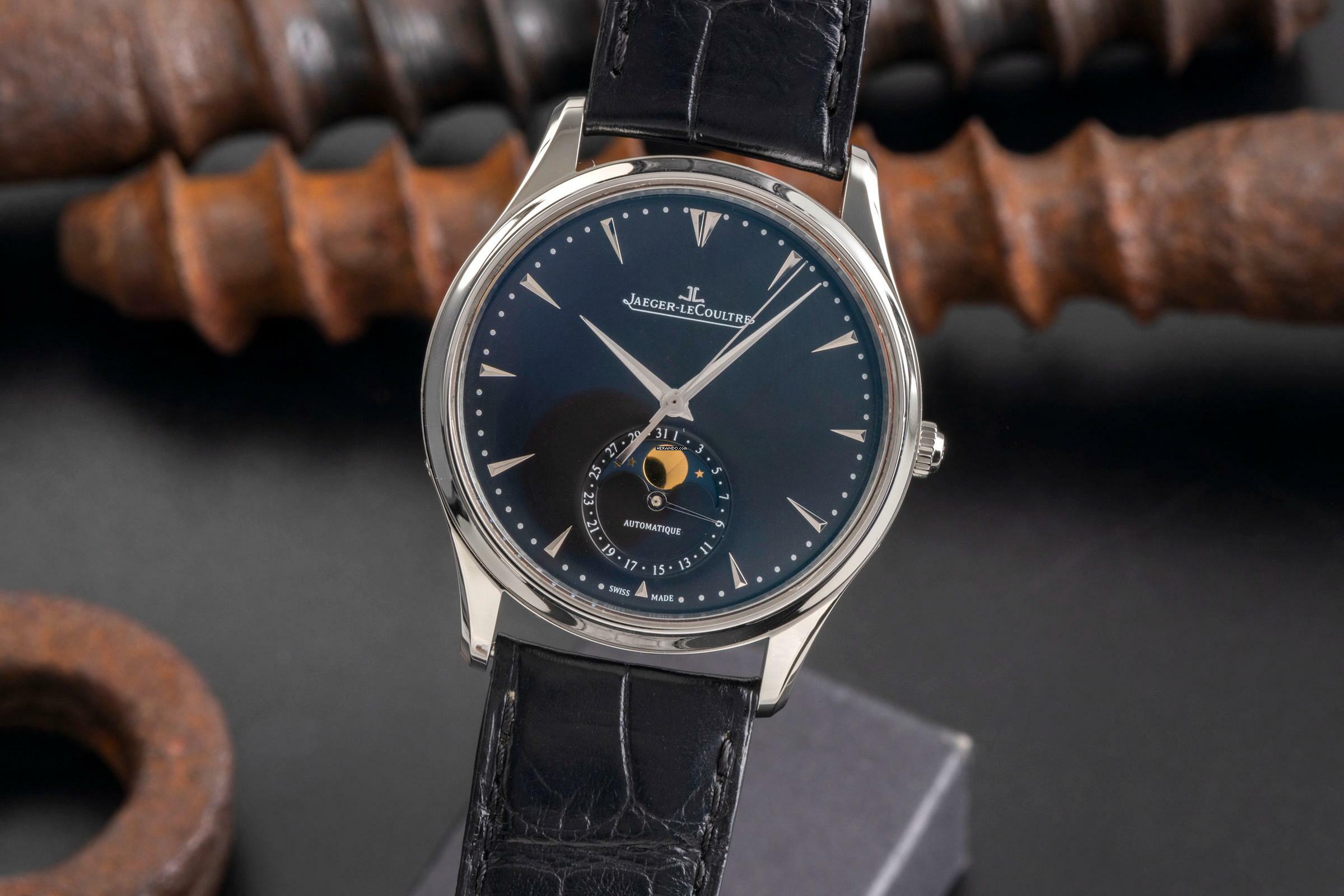 Jaeger-LeCoultre Master Ultra Thin Moon Automatik Stahl Herrenuhr Ref. Q1368470