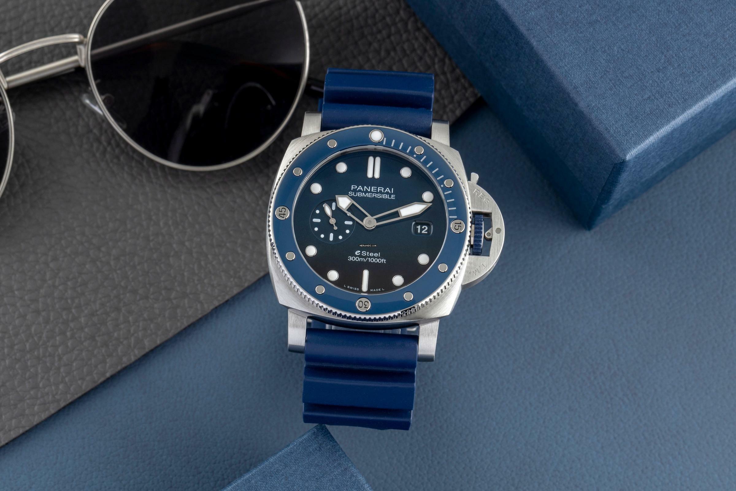 Panerai Submersible QuarantaQuatrro Stahl Automatik Ref. PAM01289B&P 2024