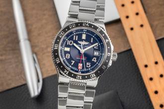Thumbnail von Breitling Superocean GMT Stahl Automatik Herrenuhr Ref. A3238011/BA38 B&P 2014