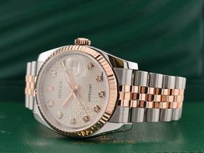 Thumbnail von Rolex Datejust 36 116231 Steel & Rose Gold With Jubilee Diamonds Dial - Full Set 36mm 2012