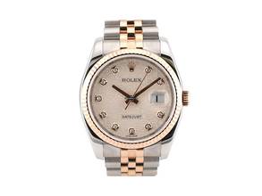 Thumbnail von Rolex Datejust 36 116231 Steel & Rose Gold With Jubilee Diamonds Dial - Full Set 36mm 2012