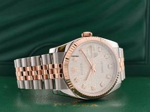 Thumbnail von Rolex Datejust 36 116231 Steel & Rose Gold With Jubilee Diamonds Dial - Full Set 36mm 2012