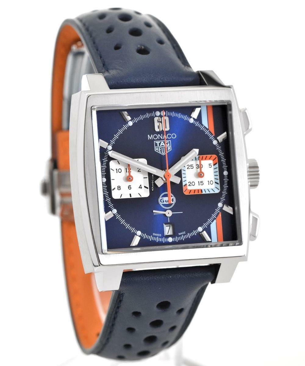 TAG Heuer Monaco X Gulf Cal. Heuer 02 Chronograph Ref. CBL2115.FC6494
