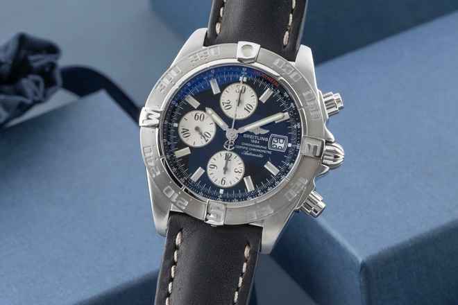  Breitling Galactic Chronograph Automatik Datum Edelstahl Herrenuhr Ref. A13364  