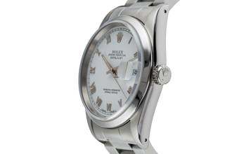 Thumbnail von Rolex Datejust 36 Roman Dial Oyster Stahl Automatik Herrenuhr Ref 16200 X-Serie