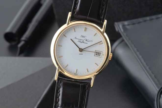  IWC Portofino 18k (0,750) Gold Quarz Damenuhr Ref. 3332 Klassiker  