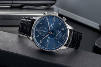 Thumbnail von IWC Portugieser Chronograph Edelstahl Automatik Herrenuhr IW371606 B&P