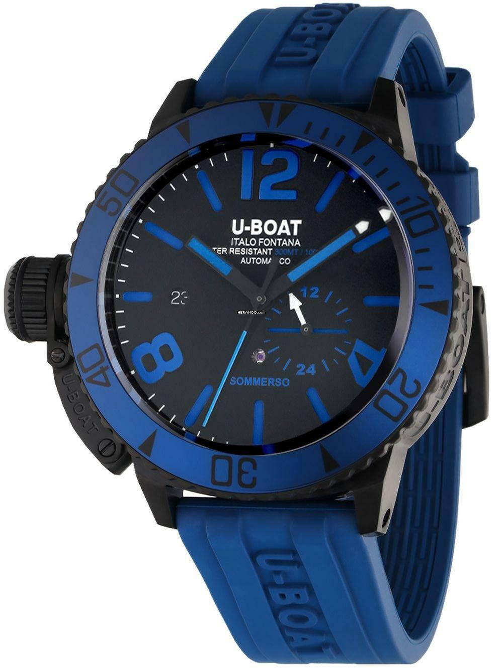 U-Boat 9669 Sommerso Blue IPB Automatik Herrenuhr 46mm 30ATM