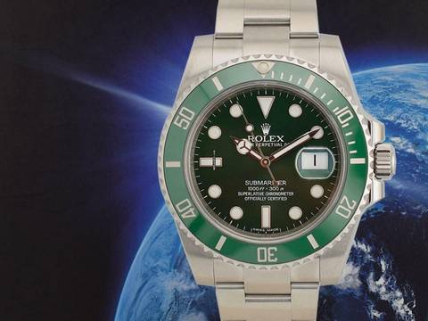  Rolex Submariner Date 116610lv - hulk Like New Full Set  