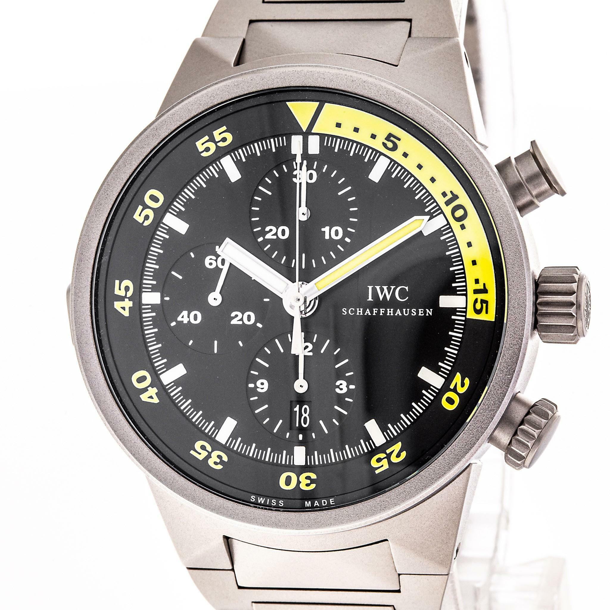 IWC Aquatimer Chronograph 44 – Black – IW372301 – almost Perfect – 2008 Full Set – Service 2025