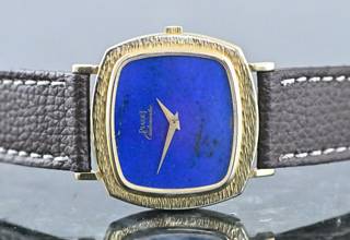 Thumbnail von Piaget very rare TV Screen | 12434 | perfect Lapis Lazuli dial | Yellowgold </h1>