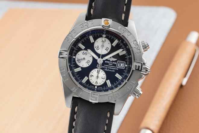  Breitling Galactic Chronograph Automatik Datum Edelstahl Herrenuhr Ref. A13364  