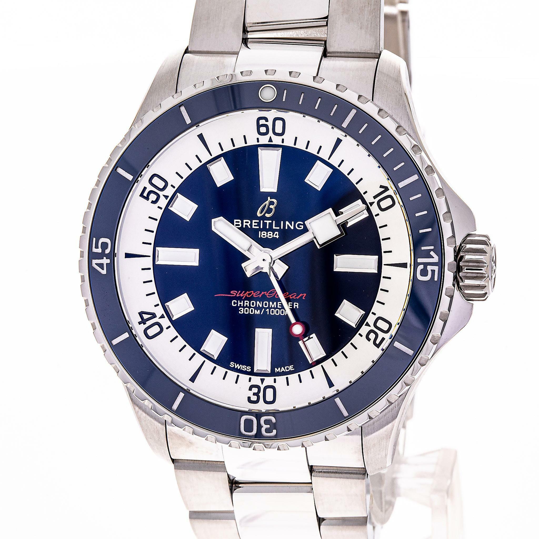Breitling Superocean 42 Automatic 42 Blue – A17375E71C1A1 – NEW & Unworn – 07/2025 Full Set