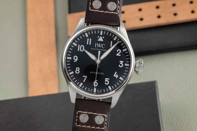  IWC Große Fliegeruhr Big Pilot's Watch 43 Automatik Stahl Herrenuhr Ref IW329301 B&P 