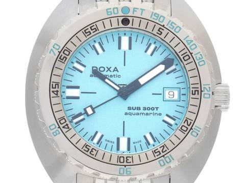  Doxa Sub 300T Aquamarine Ref.840.10.241.10 2023 wie Neu Full Set  