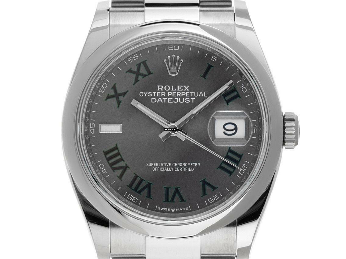Rolex Datejust 36 Wimbeldon Ref.126200 2022 Full Set wie Neu