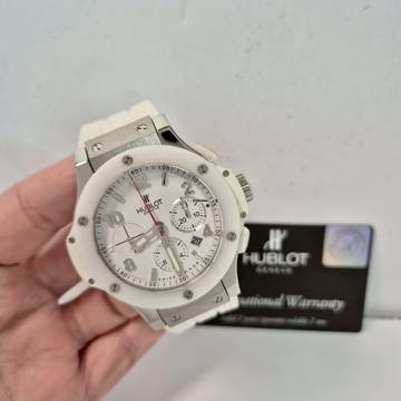  Hublot Big Bang 44 mm Evoution White Edition Cerâmica 44mm Automático Completo 