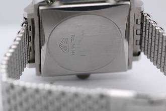 Thumbnail von Heuer Monaco Ref.1133G - Early Execution Original from late 1960s beautiful unpolished condition