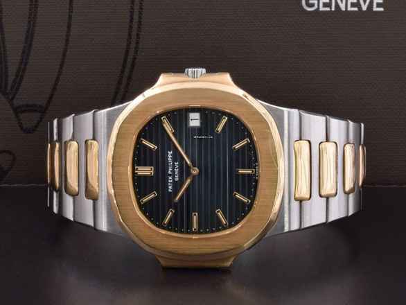 Patek Philippe Nautilus 3700 Steel/gold Blue Dial Original Box / Warranty 1982 Very Rare 