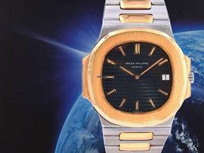 Thumbnail von Patek Philippe Nautilus 3700 Steel/gold Blue Dial Original Box / Warranty 1982 Very Rare