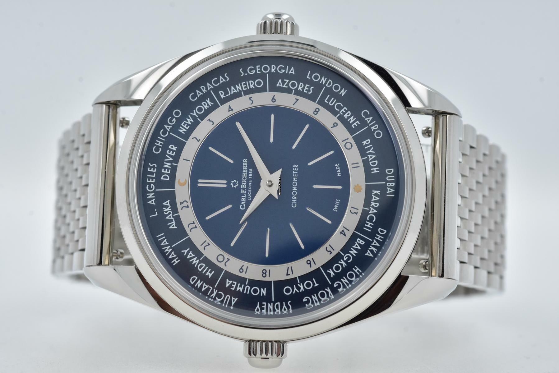 Carl F. Bucherer Heritage Worldtimer Limited Edition 150pcs 00.10805.08.53.98