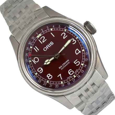  Oris Big Crown Pointer Date burgundy dial Full Set NEW 2024’s  