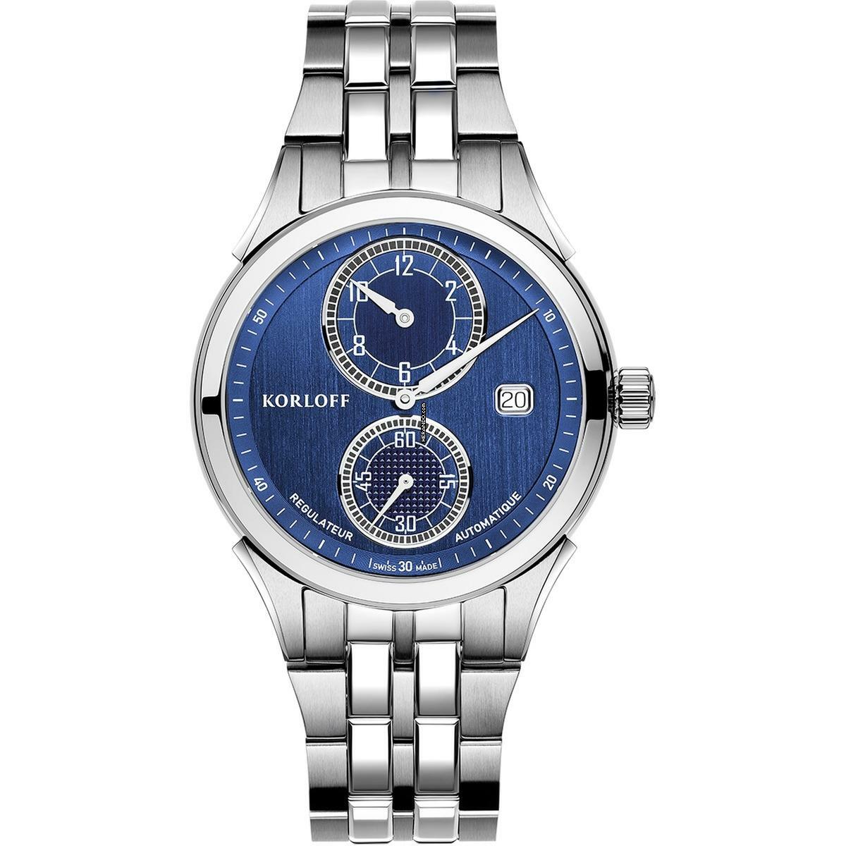 Korloff Automatik Regulator Herren Uhr 04WA1470012 Neu
