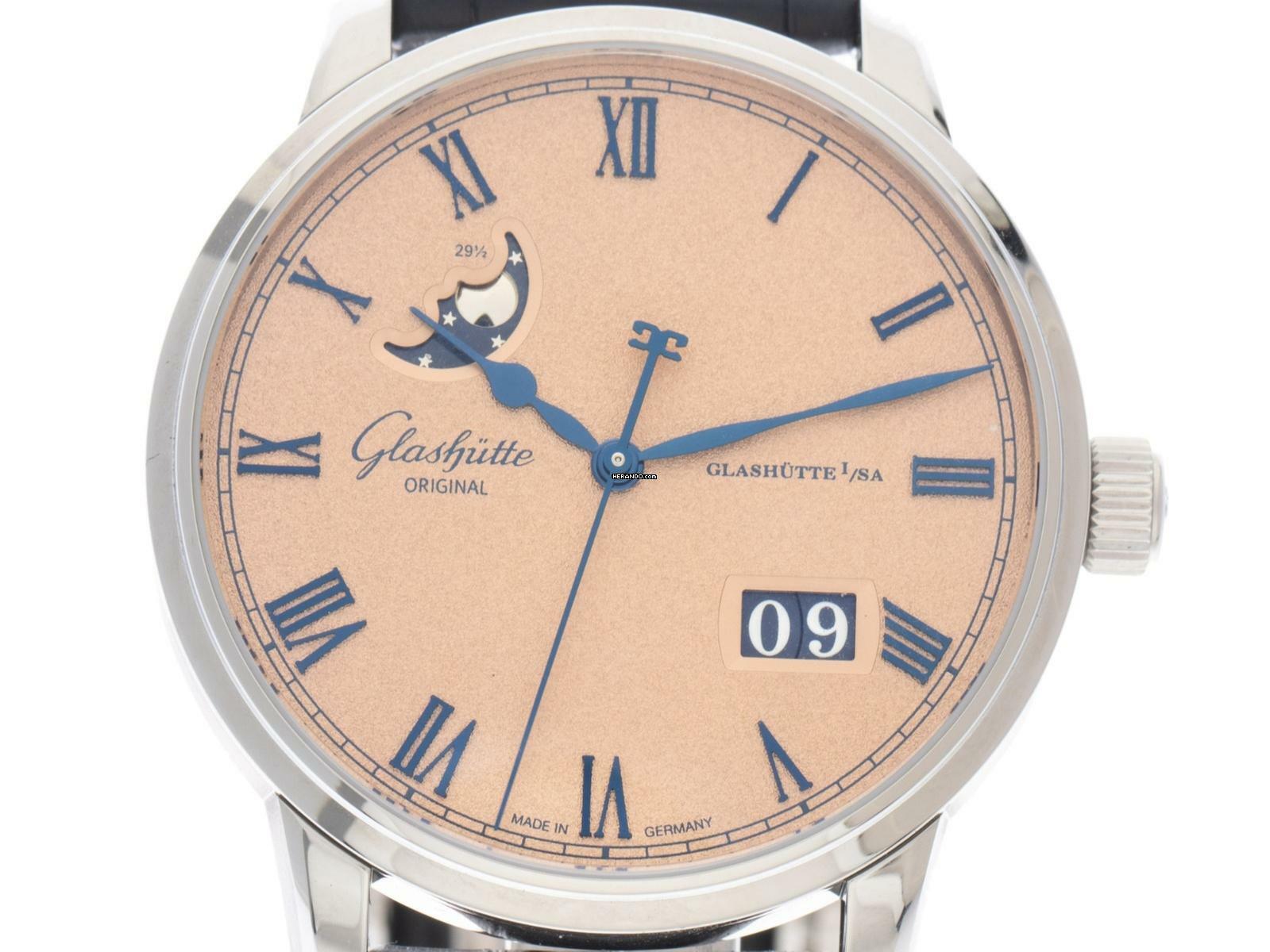 Glashütte Original Senator Excellence Panoramadatum Mondphase Ref.1-36-24-04-02-62 2025 Full Set Ungetragen