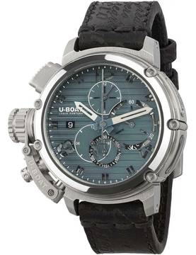  U-Boat Chimera 9589 Herrenuhr Chimera 46mm Chrono SS blau Automatik 10ATM 