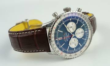 Thumbnail von Breitling Navitimer 1 B01 Chronograph 46 Blue Full Set / New Watch