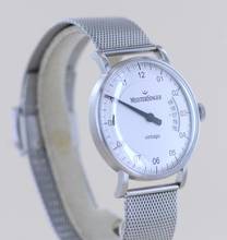 Thumbnail von Meistersinger Vintago Date Stahl 38mm Weiß Einzeiger Neu B+P Dresswatch