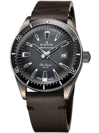  Edox 80126-3VIN-GDN Skydiver Automatik Limited Edition Herrenuhr 42mm 30ATM 