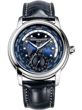  Frederique Constant FC-718NWM4H6 Classic Worldtimer Automatik Herrenuhr 42mm 5ATM  