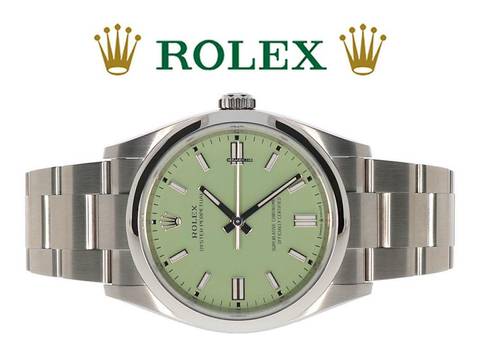  Rolex Oyster Perpetual 36 Pistachio - LC100 - NEU AUS 08.2025 