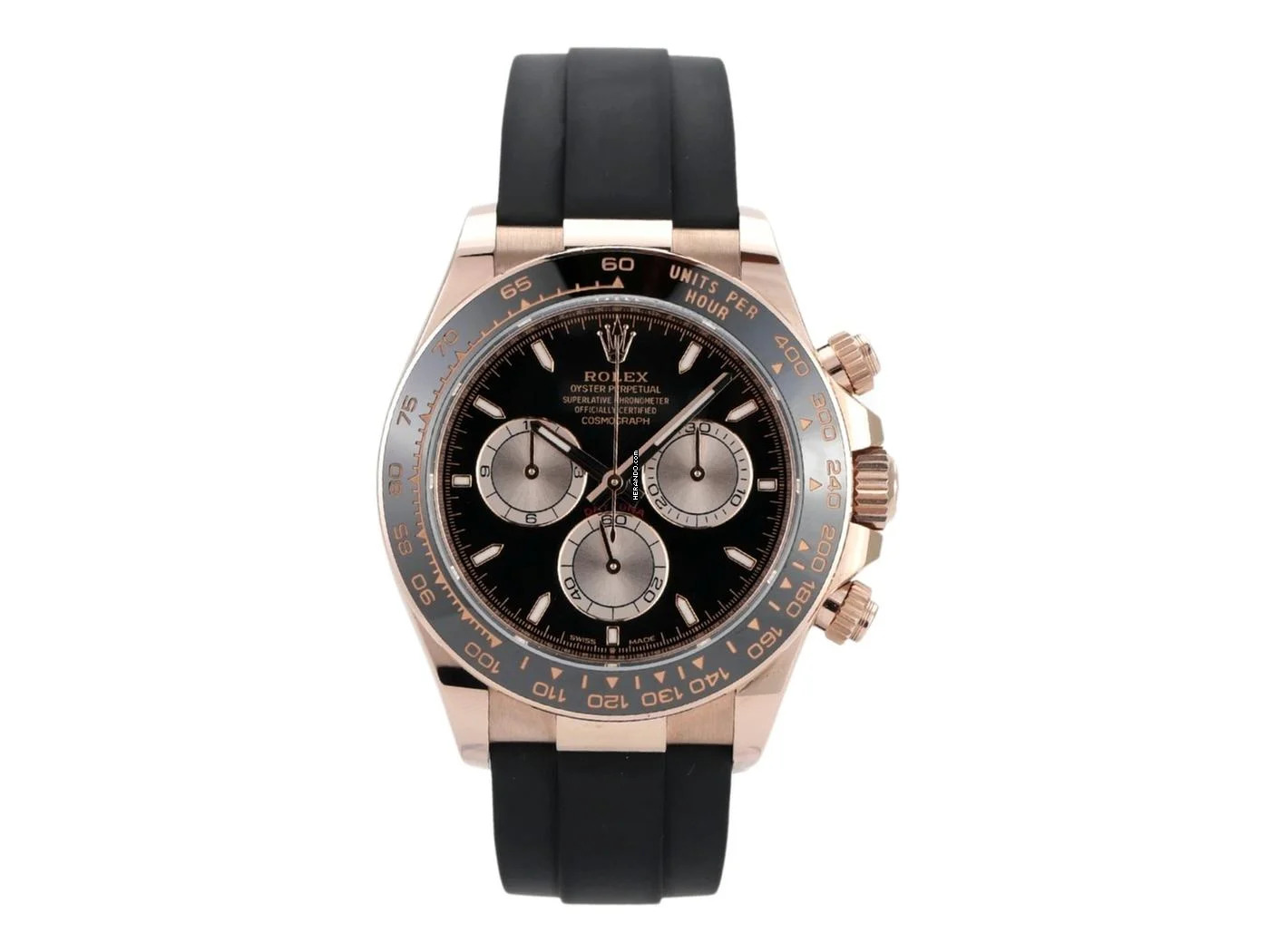 Rolex Daytona Everose-Gold / Oysterflex Ref. 126515LN Schwarz