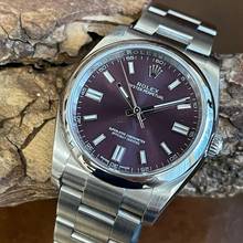 Thumbnail von Rolex Oyster Perpetual 36 Red grape Dial - FULL SET 2018 - LC100