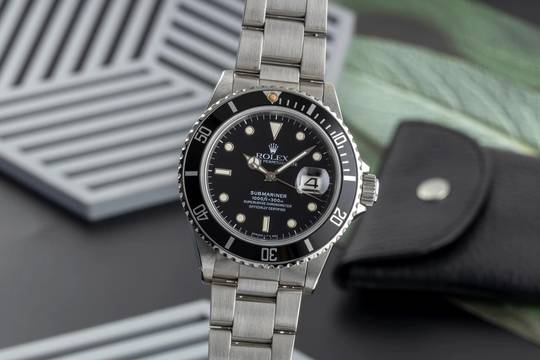  Rolex Submariner Date Automatik Edelstahl Herrenuhr Oyster Perpetual Ref. 16800  