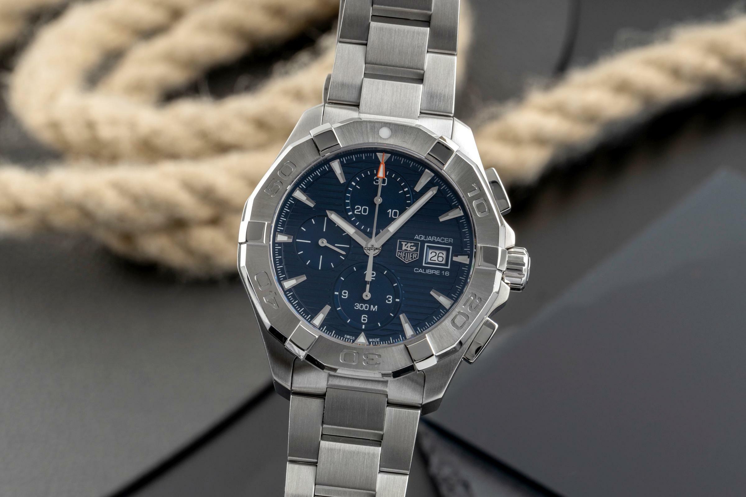 TAG Heuer Aquaracer 300M Chronograph Stahl Automatik Herrenuhr Ref. CAY2112-2