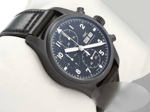 Thumbnail von IWC Fliegeruhr Chronograph Tribute To 3705 Iw387905 2022 Automatik Pilot Watch Black Dial