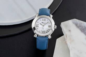 Thumbnail von Chopard Happy Sport Edelstahl Diamonds Damenuhr Ref. 8475